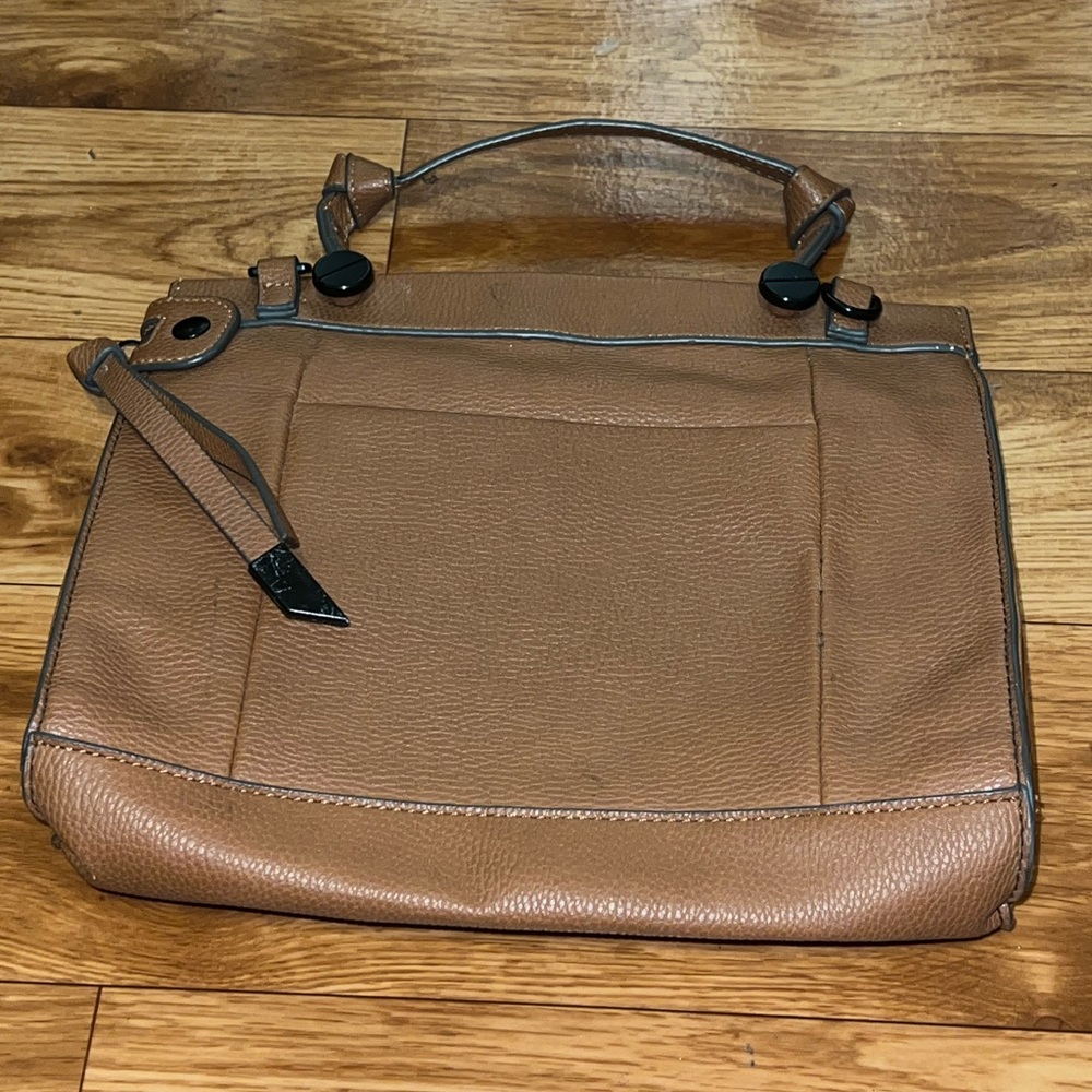 Foley and Corinna tan leather hand bag